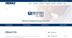 Desktop Screenshot of houstonmfm.obstetrix.com